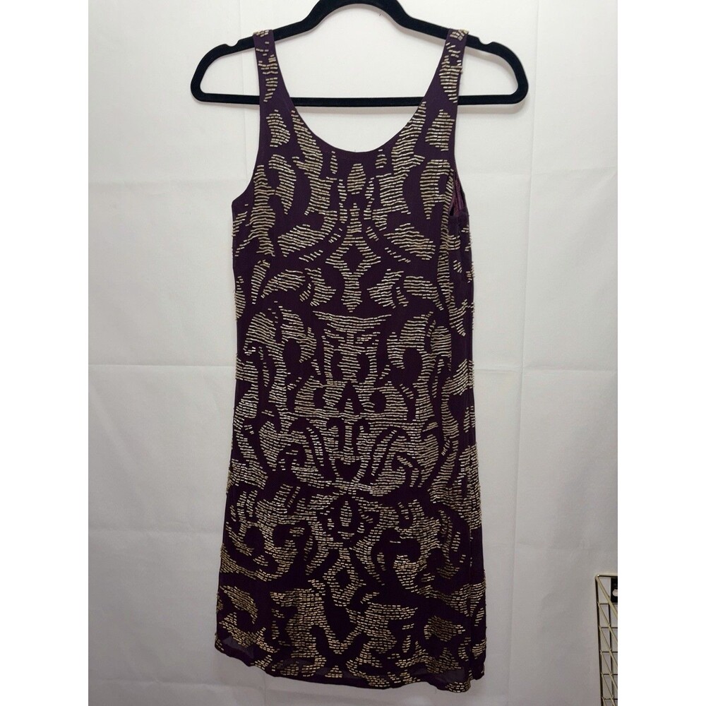 YOANA BARASCHI BLUE Dress Plum Beaded SIZE 2 NWT Silk Anthropologie